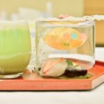 「箱根湯寮」の各日10食限定「桜霞」抹茶ラテ付き・1,800円