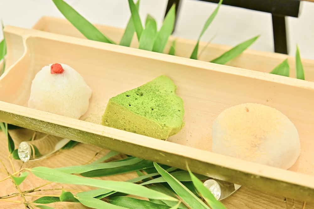 「仙石原茶屋」の各日20食限定「箱根の竹盛り 発酵甘味三種」2,500円〜