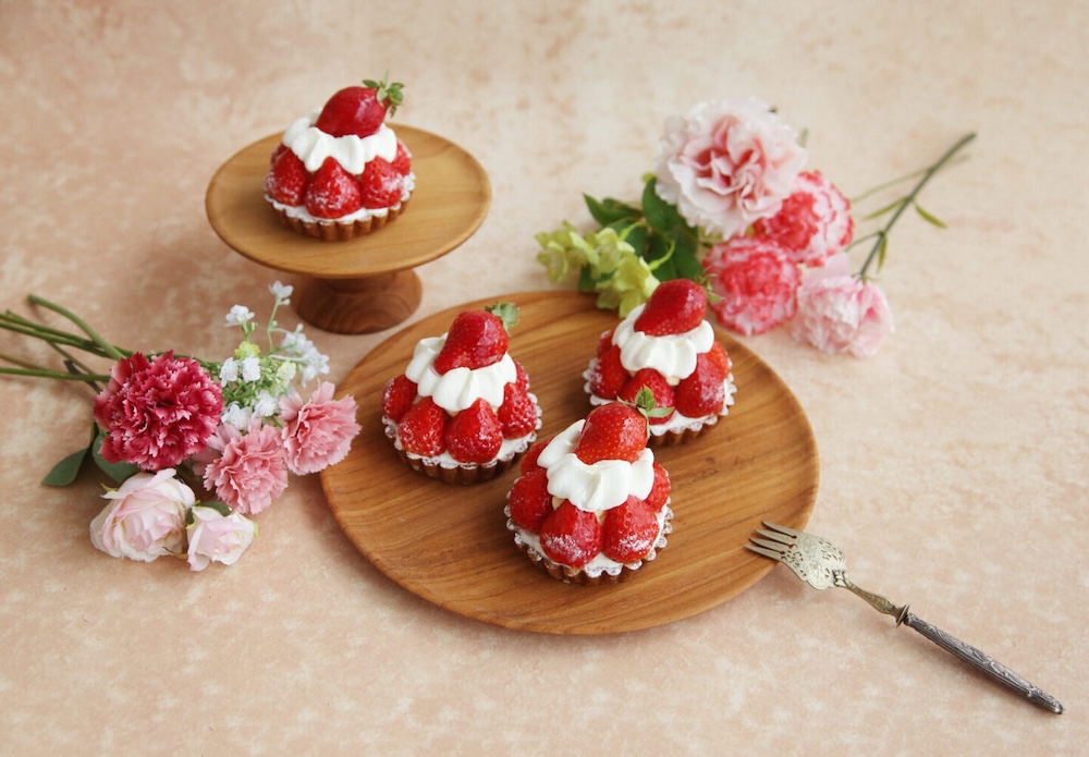 「à la campagne」の「タルトレット オ フレーズ」イートイン・税込み1,100円、テイクアウト・税込み1,080円