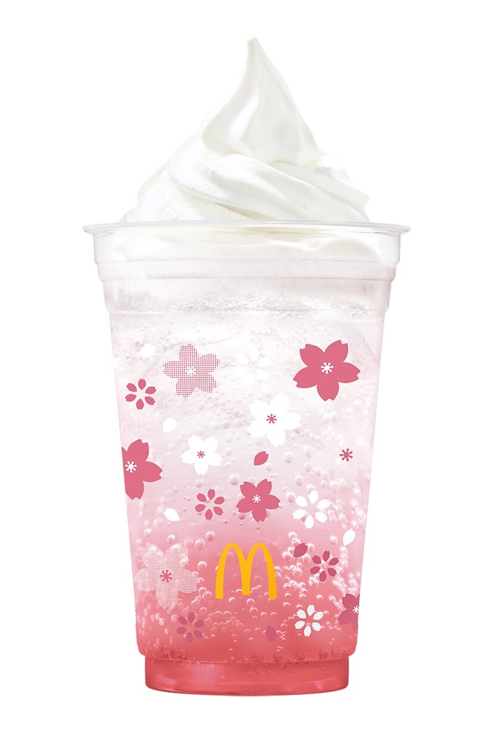 「マックフロート とちおとめ白桃」税込み380円〜