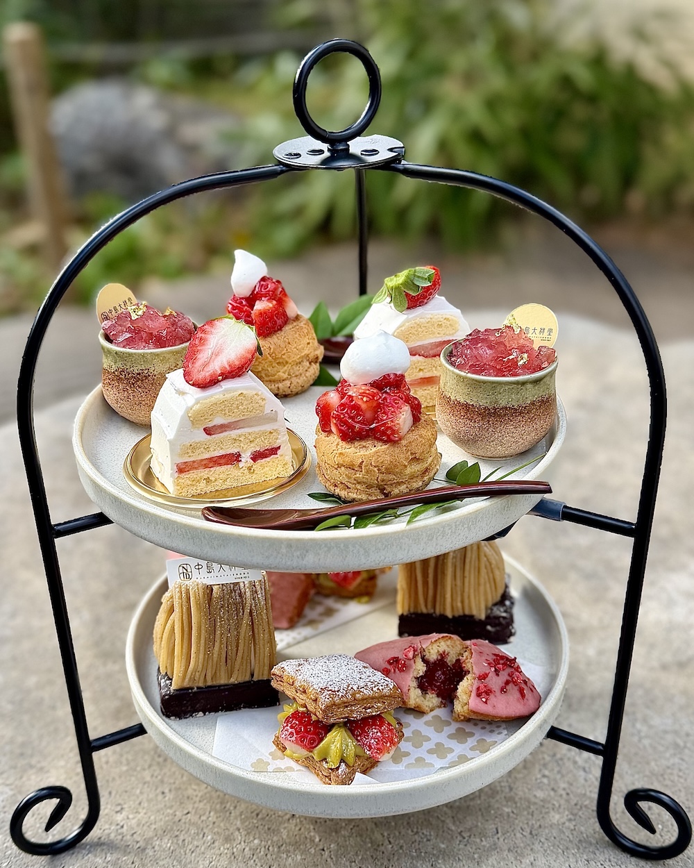 丹波本店限定「アフタヌーンセット～贅沢丹波いちご～」税込み2,750円