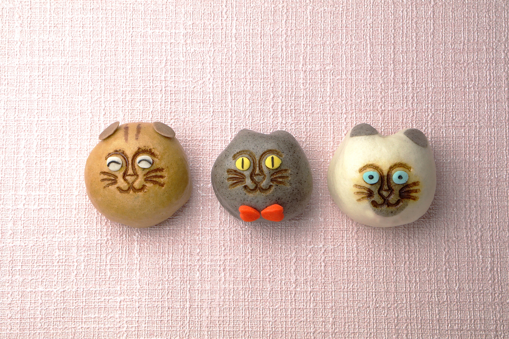 2月22日 猫の日限定「猫子まんじゅう」がオンラインで発売！ 飛騨高山・老舗和菓子屋で話題のシリーズに特別な3匹が登場