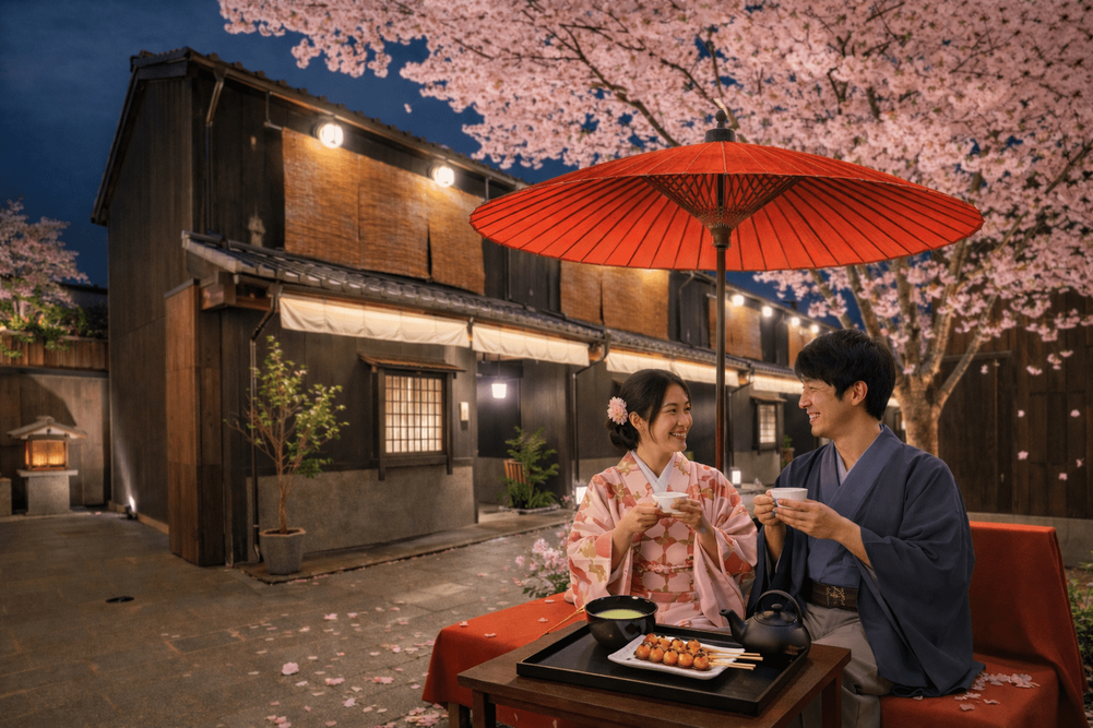 春の京都で“時をこえる茶屋体験”を Nazuna京都椿通、桜の下で人と人を結ぶ 期間限定イベントを開催