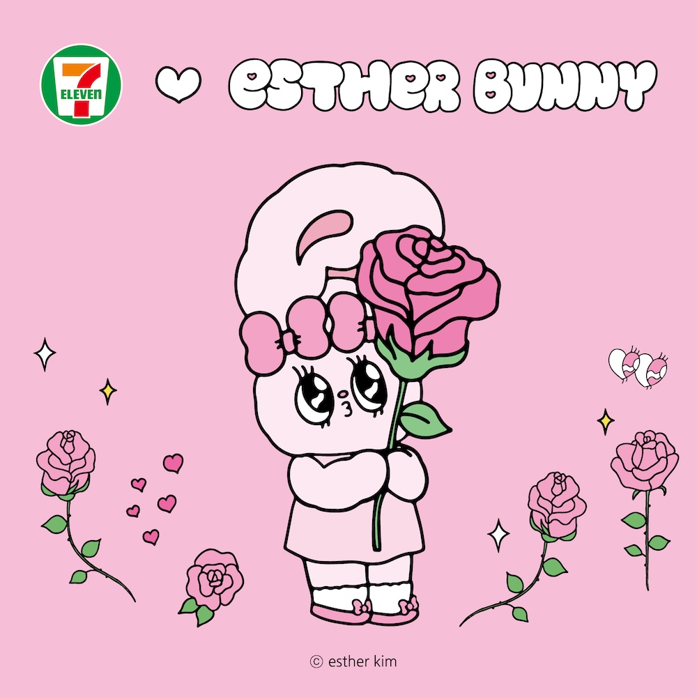 セブン-イレブンとエスターバニーのコラボレーションイメージビジュアル