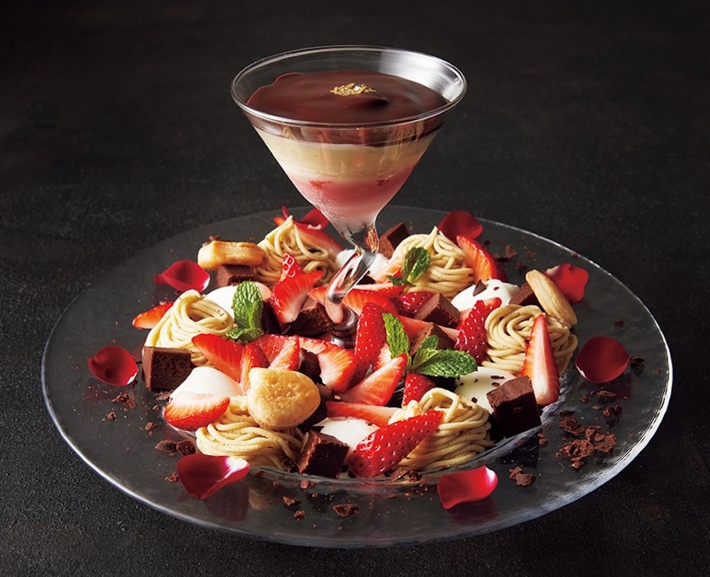 「バレンタインスペシャルプレート（茎ほうじ茶付き）」イメージ