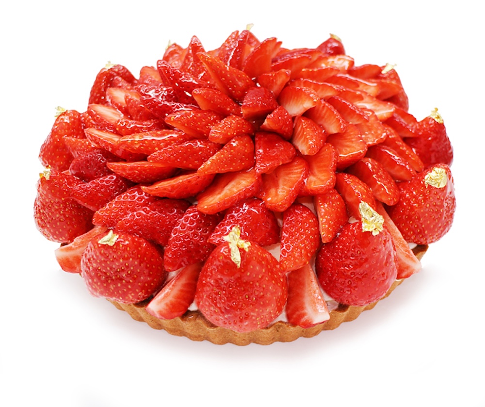 「福岡県産 いちご『あまおう』のケーキ」カット・税込み1,600円