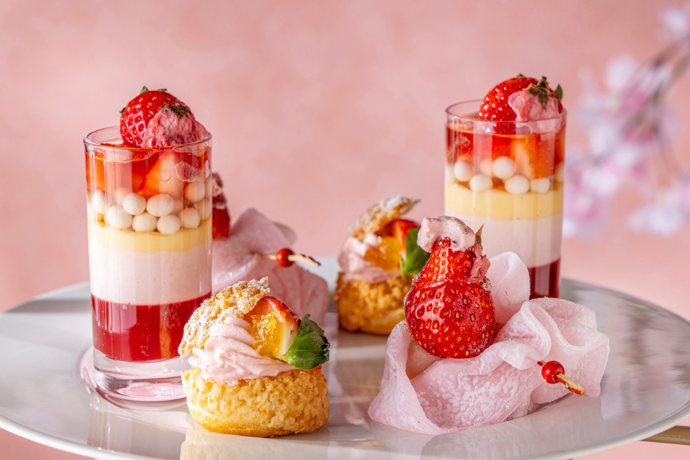 「桜いちごセレクション アフタヌーンティー」イメージ