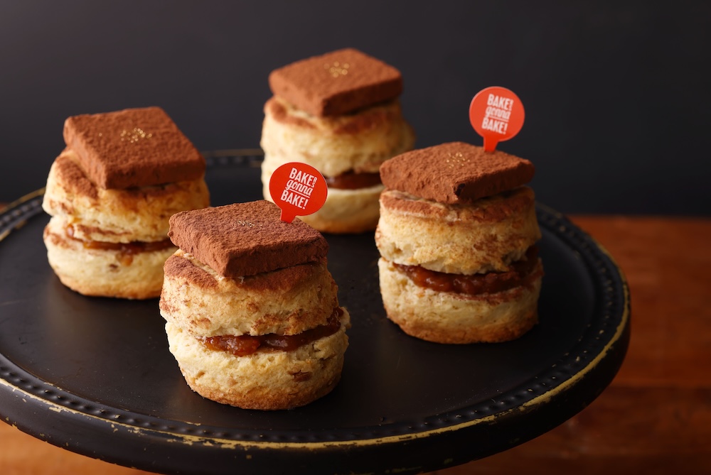 「マカダミアナッツのスコーンサンド 生チョコ&いちじくジャム」税込み490円