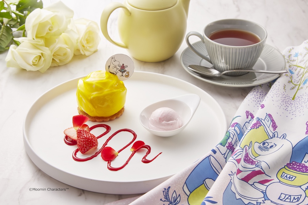 「ムーミン コラボレーション ケーキセット」ドリンク付き・税込み1,800円（サービス料含む）