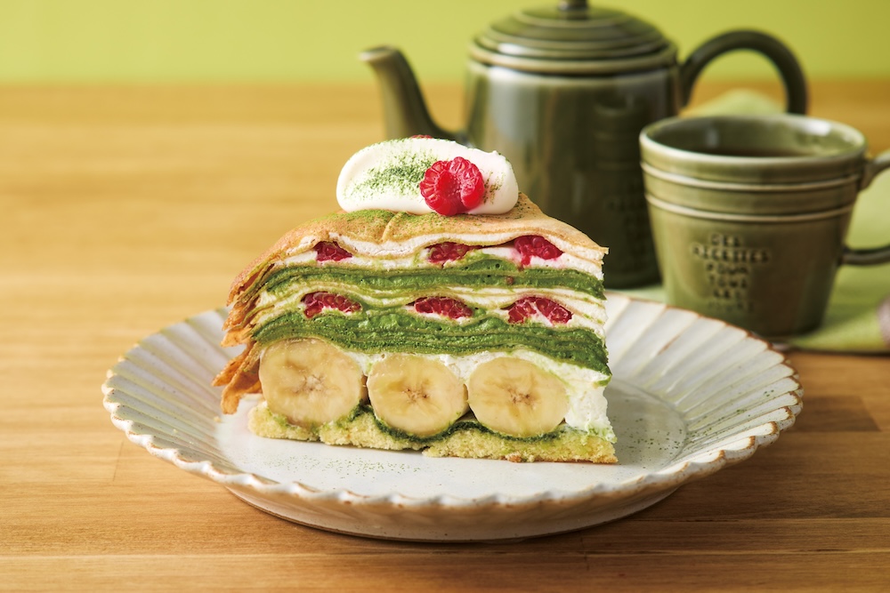 「抹茶マスカルポーネとバナナのミルクレープ」イメージ