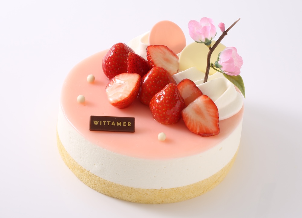 「ひなまつり ペッシュ・ミニョン」小物・税込み821円、ホール・税込み3,456円〜