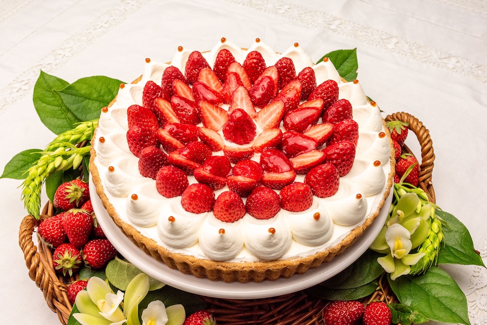 「イチゴとカスタードプリンのタルト」イメージ