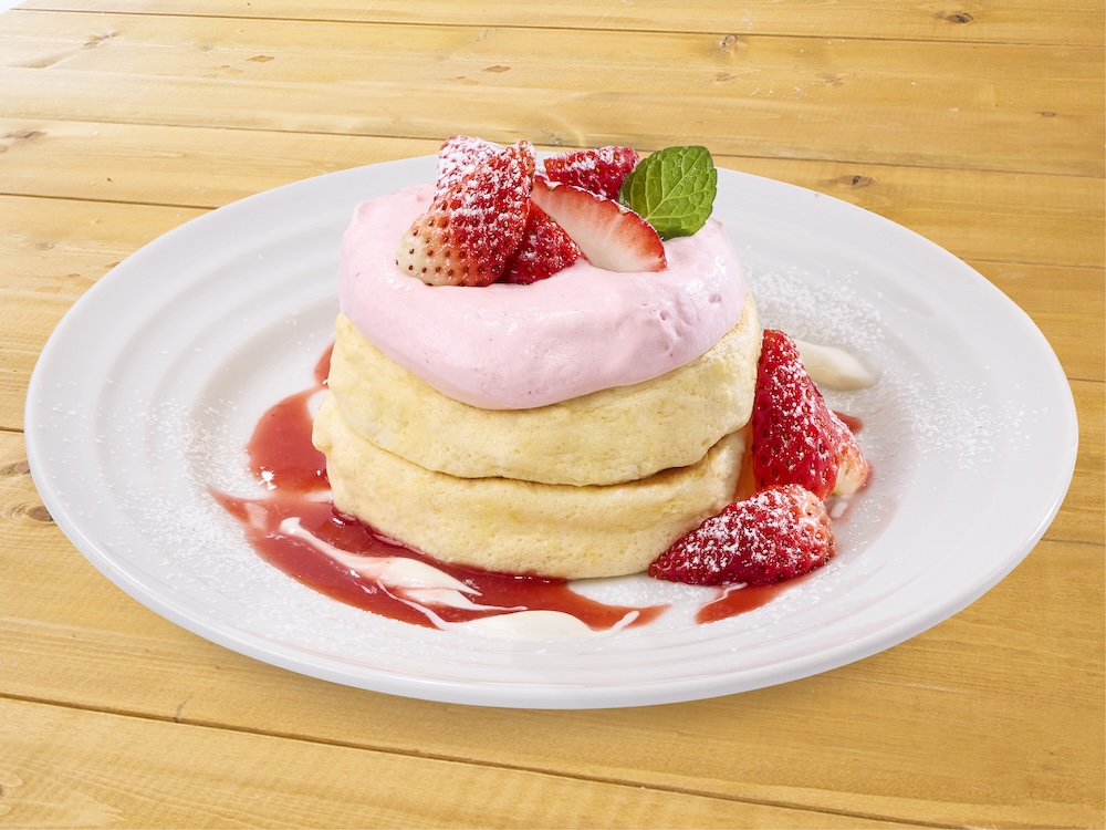 「ジャストサイズ　いちごのリコッタパンケーキ」税込み1,200円