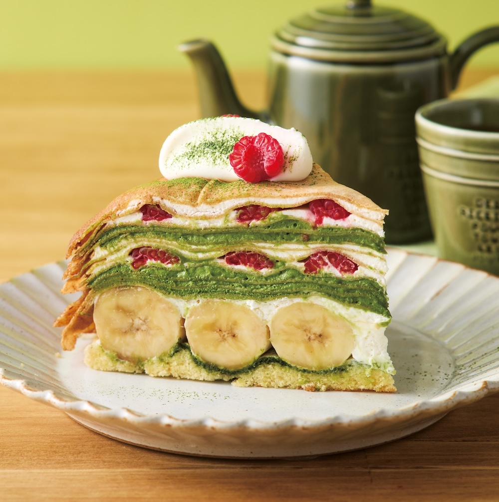 「抹茶マスカルポーネとバナナのミルクレープ」イメージ