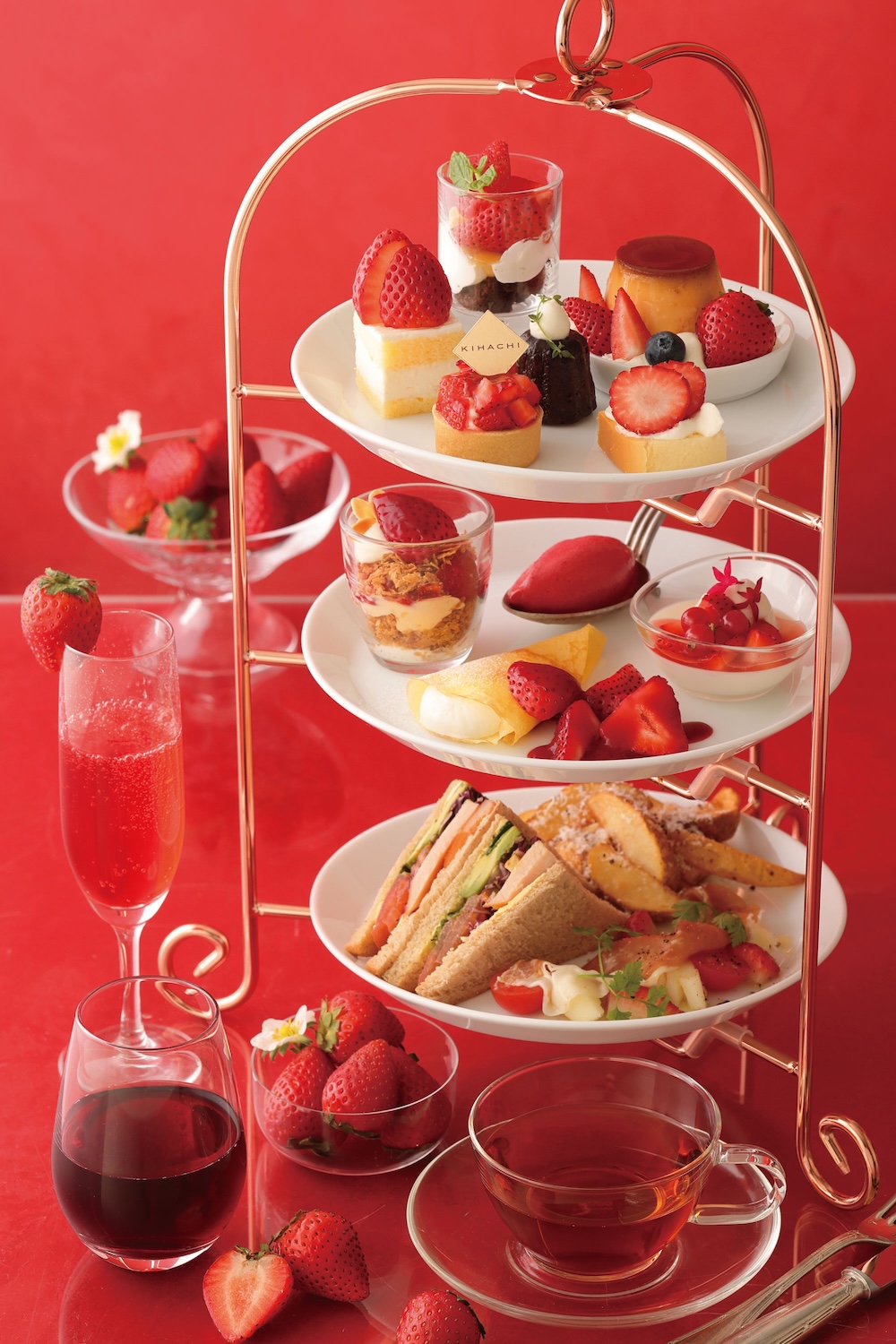 「KIHACHIのアフタヌーンティー ～あまおうスペシャル～」イメージ