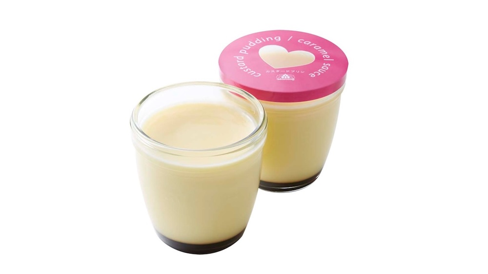 2月1日〜2月14日に販売される「カスタードプリン（ハートキャップ）」税込み378円