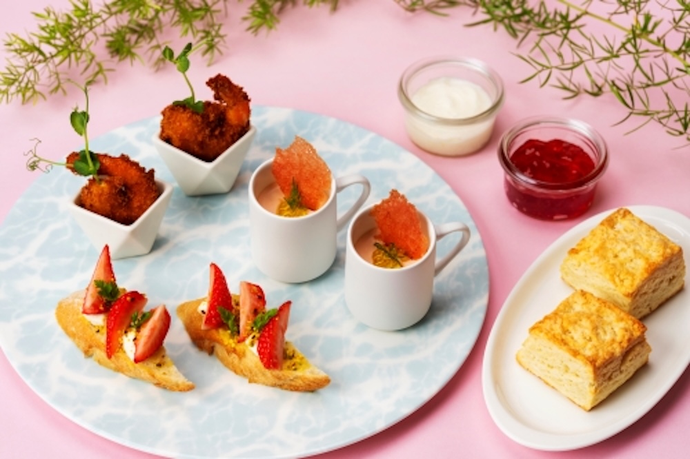 「宮古島産いちごのストロベリーアフタヌーンティー」イメージ