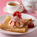 ポルタ店限定で販売される「苺とさくらのクレープ」イメージ