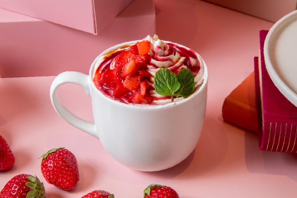 「ストロベリー＆アッサムミルクティー」税込み740円