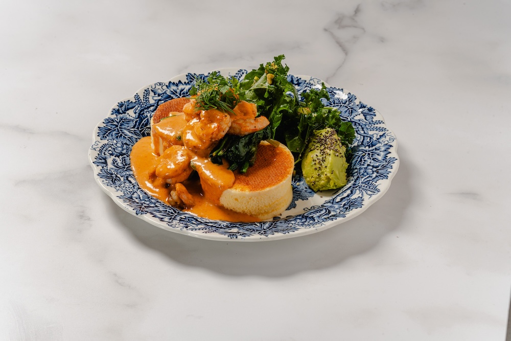 「海老のアメリケーヌパンケーキ」税込み1,540円