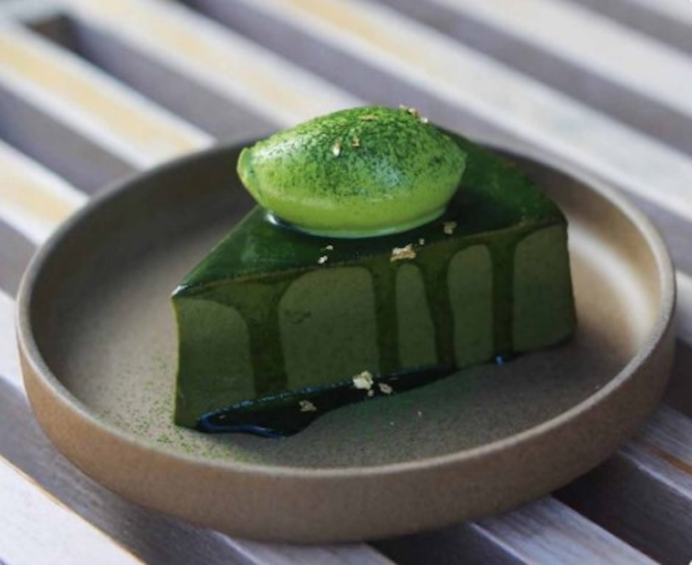 「リット コーヒーアンドティースタンド」の「濃厚 抹茶プリン」1,201円