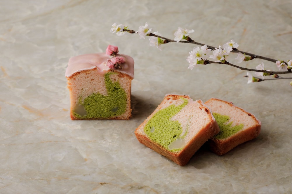 「桜抹茶パウンドケーキ」1本・税込み4,200円