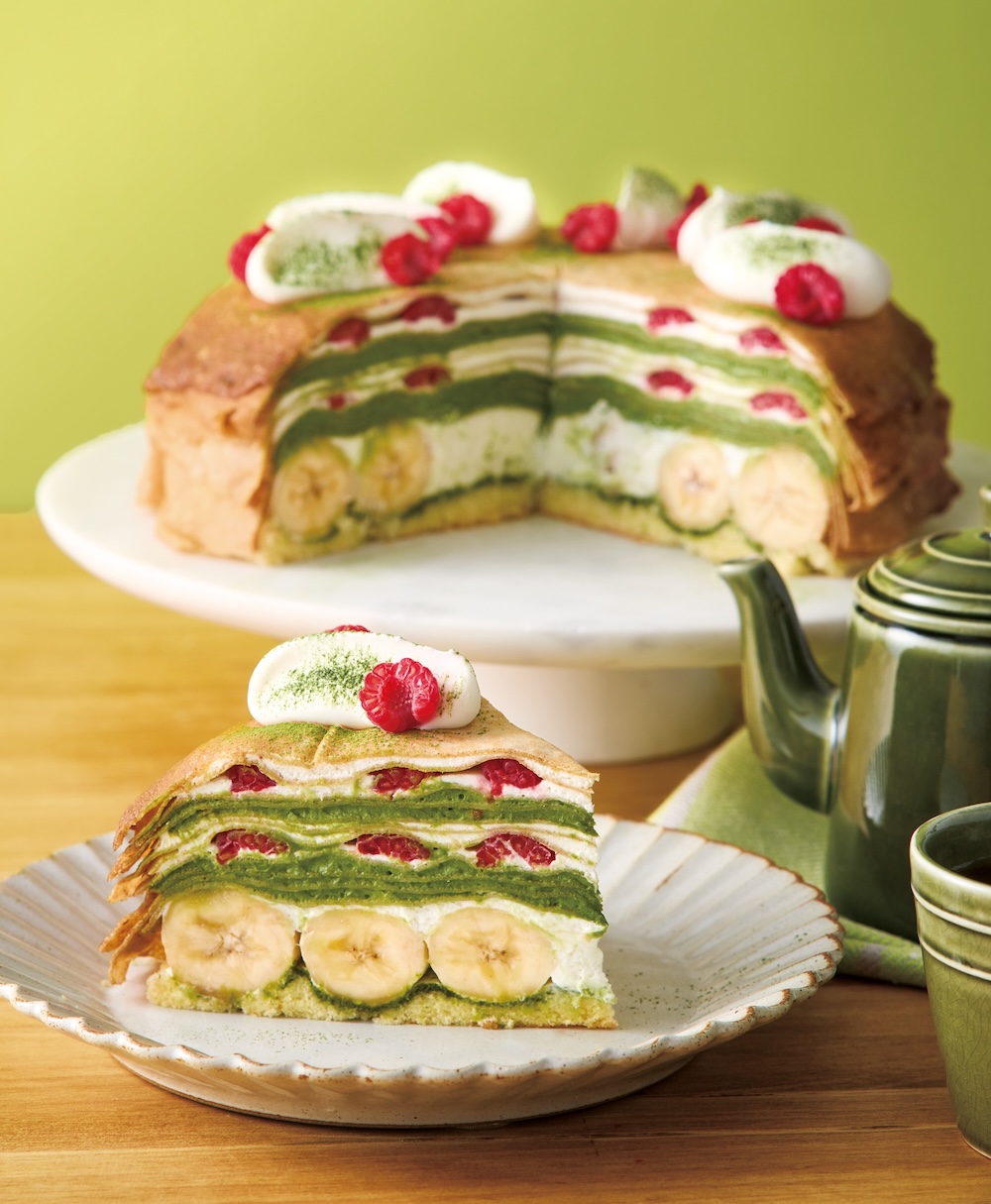 「抹茶マスカルポーネとバナナのミルクレープ」イメージ