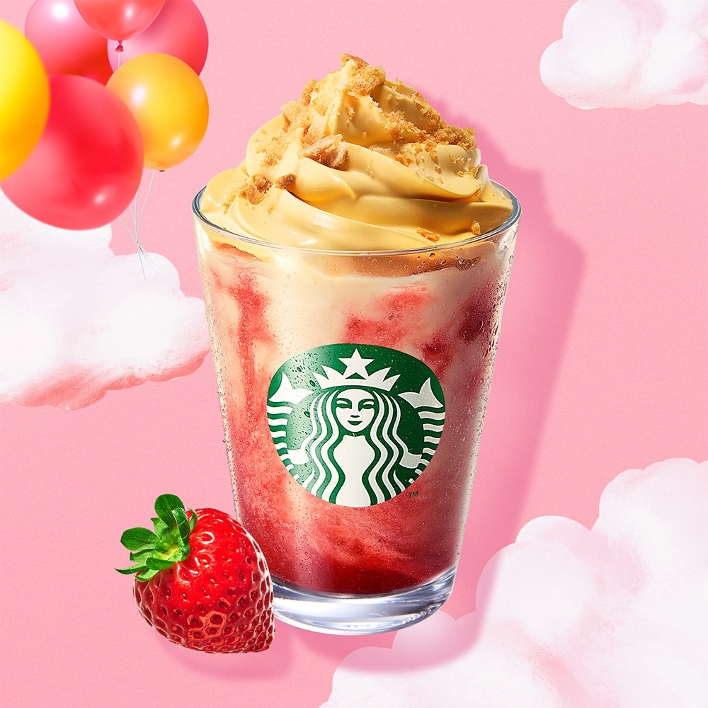 「ストロベリー シュークリーム フラペチーノ」イメージ