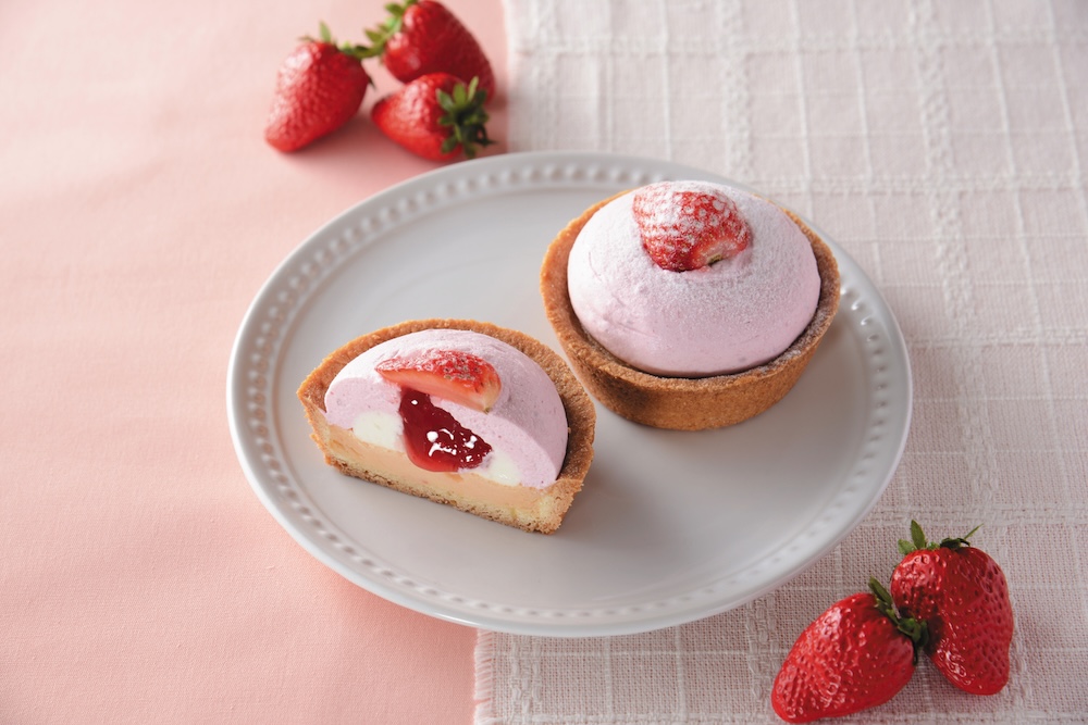 3月17日より発売される「Uchi Café×ICHIBIKO いちごのフロマージュタルト」税込み346円(沖縄県は対象外)