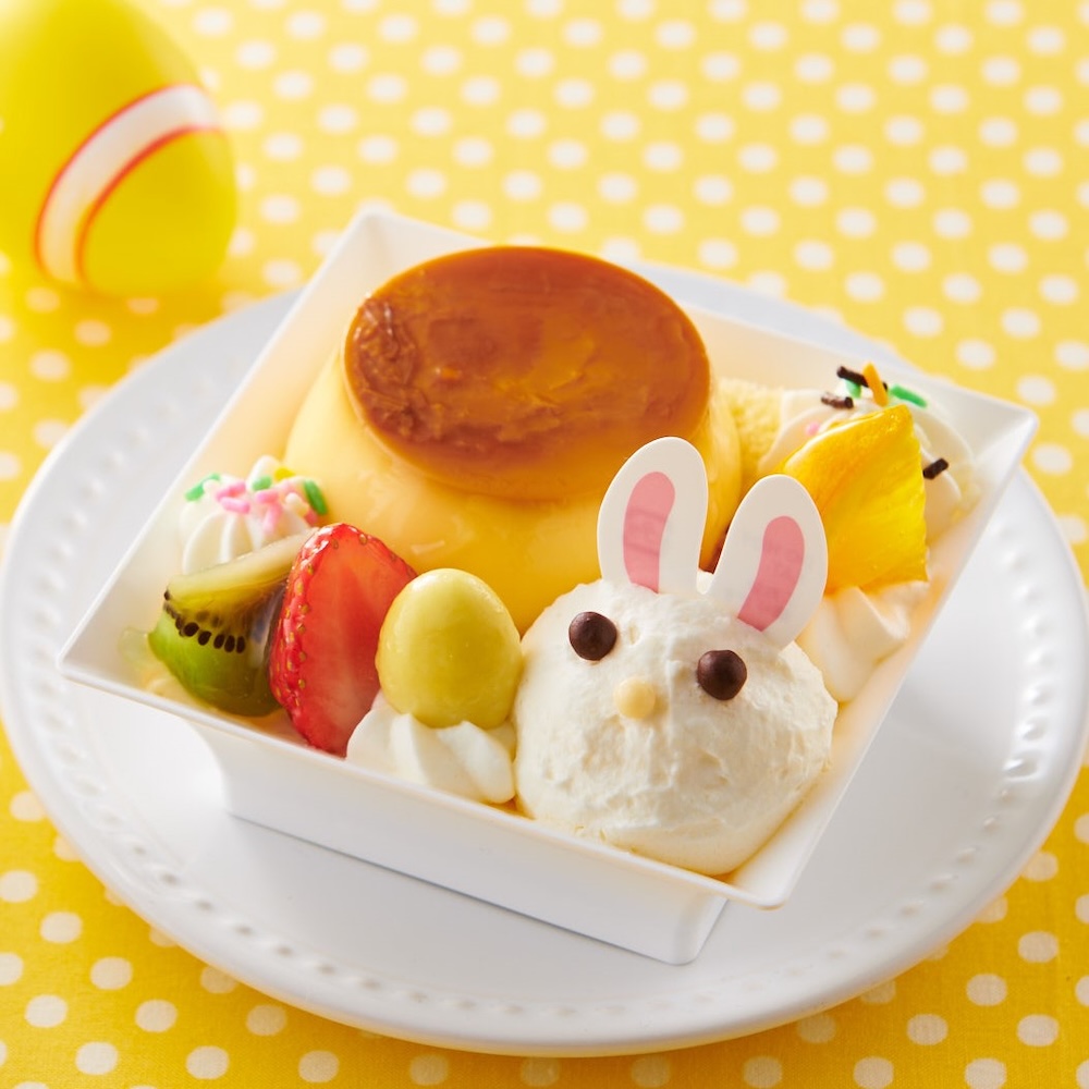 「イースターうみたて卵プリンのアラモード」税込み432円