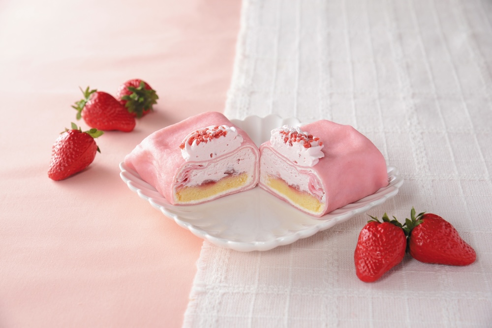 「Uchi Café×ICHIBIKO いちごショートケーキのクレープ」税込み333円(沖縄県は対象外)