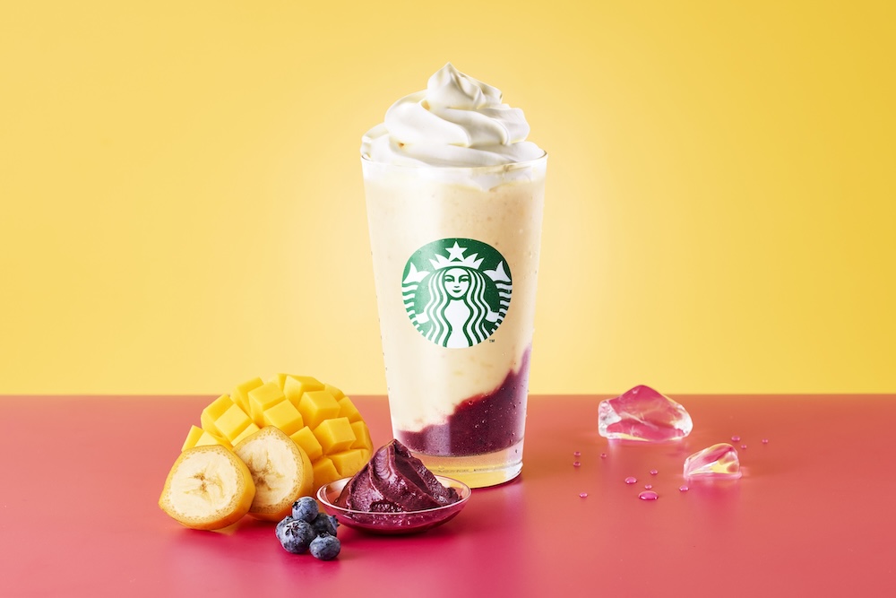 「My フルーツ³ フラペチーノ バナナマンゴー＆アサイーベリー」イメージ