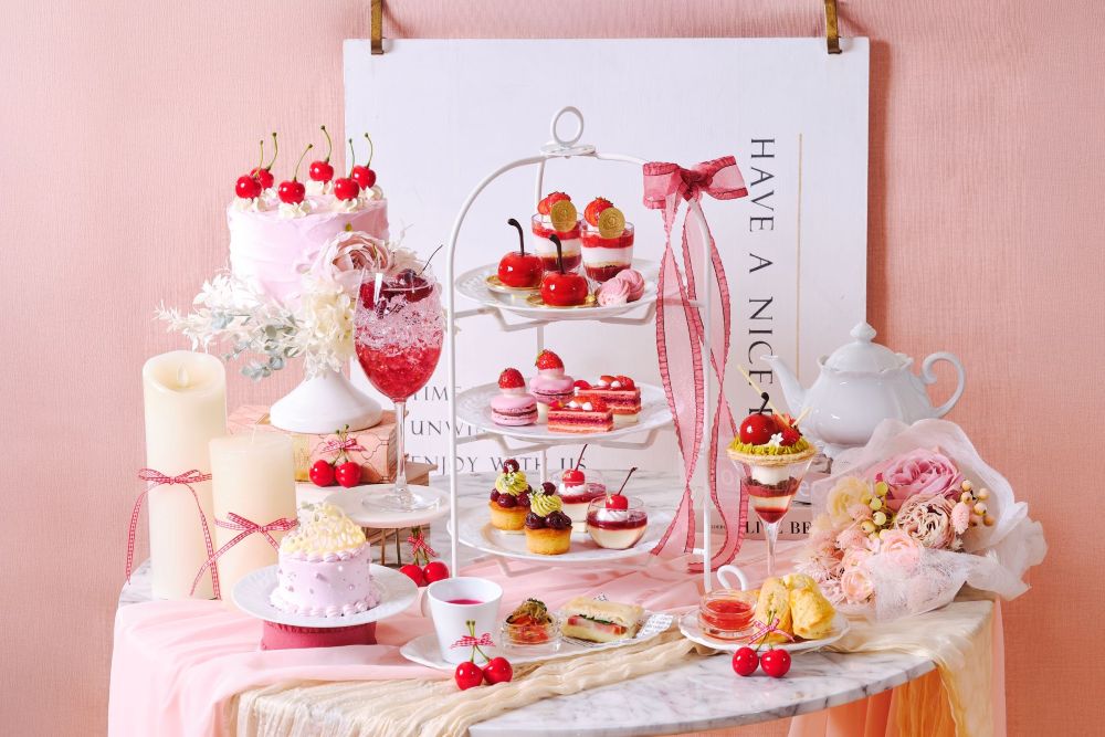 「春いちごと真っ赤なチェリーのアフタヌーンティー」イメージ