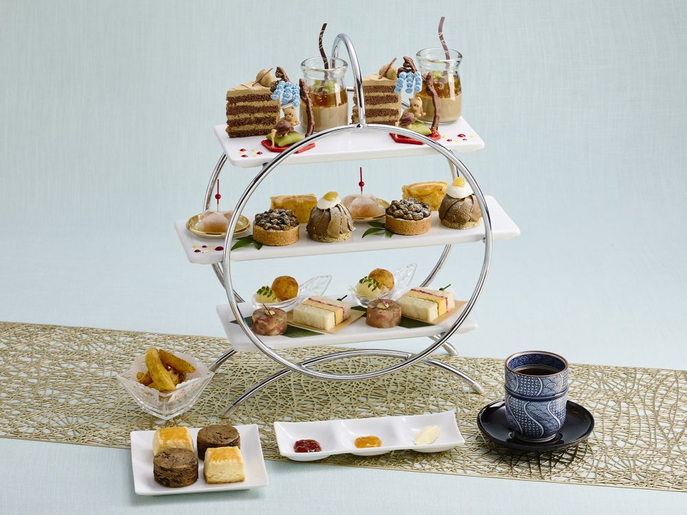 「森乃園×ロイヤルパークホテル ほうじ茶アフタヌーンティー」イメージ