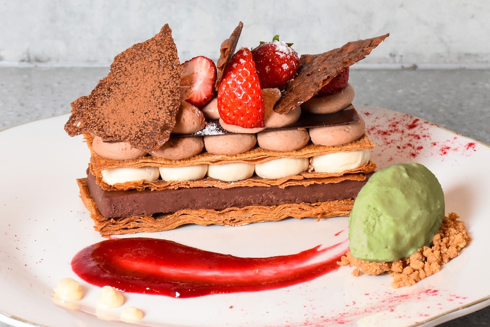 「苺とチョコレートのミルフィーユ」イメージ