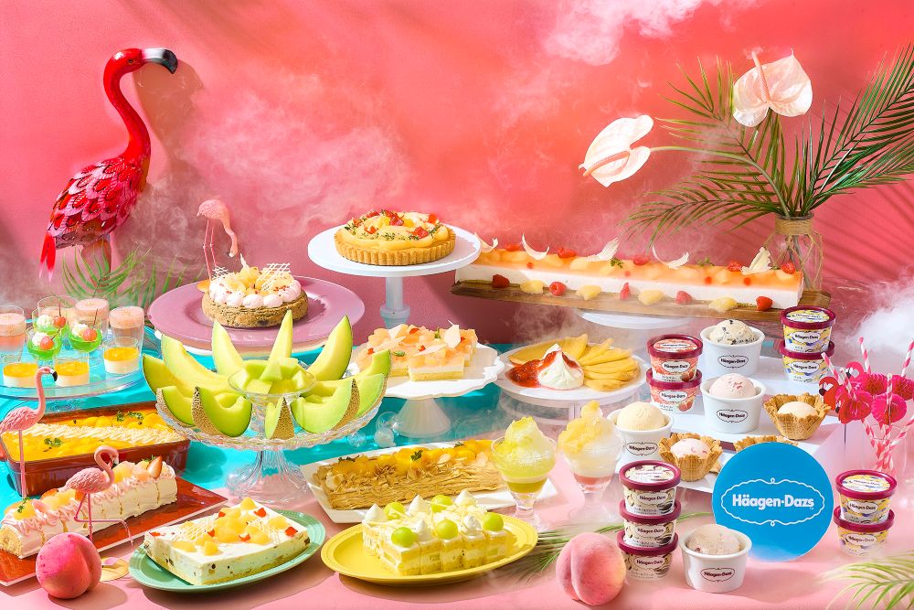 「ピーチ＆メロン Meets ハーゲンダッツ」イメージ