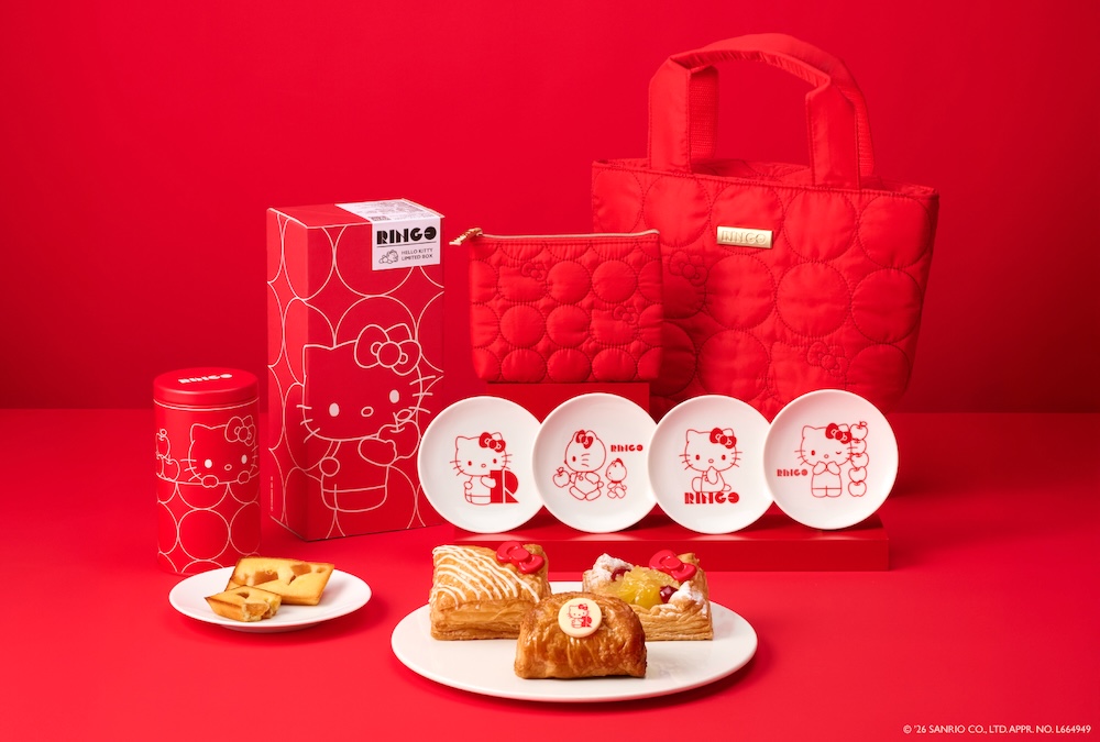 ハローキティとRINGOのコラボレーション商品イメージ
