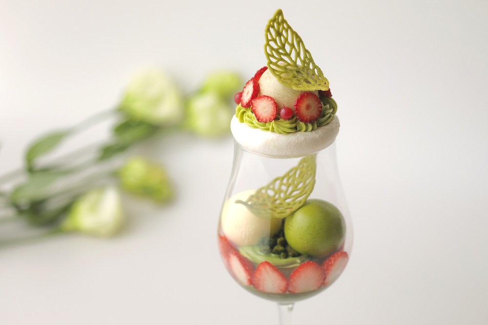 「茶の三彩パフェ」イメージ