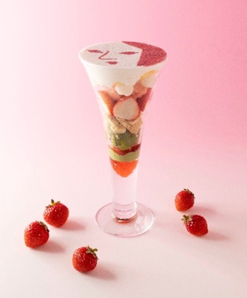 「いちごパフェ~抹茶カスタード重ね~」イメージ