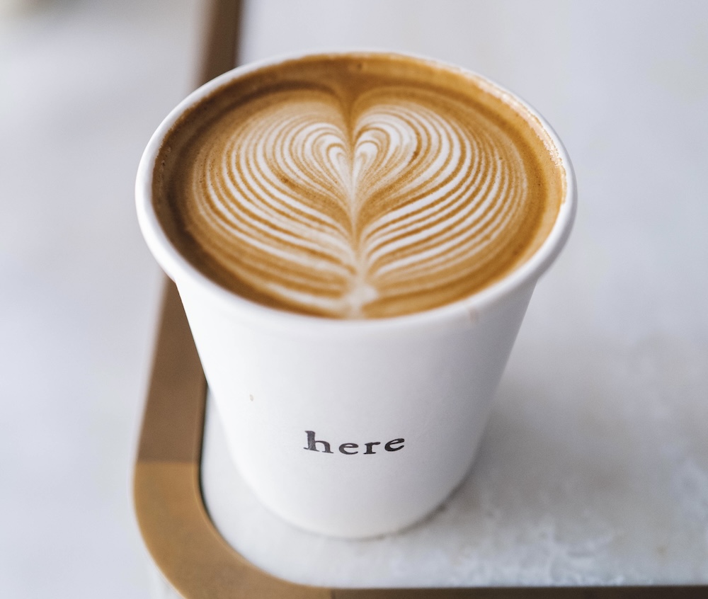 「ヒアキョウト」の「Caffe Latte」税込み801円