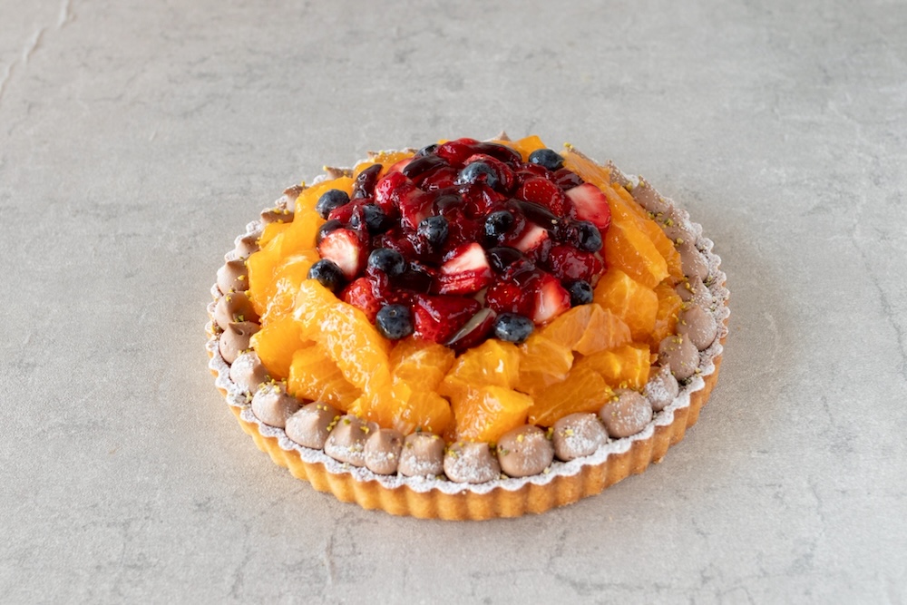 「デコポンとミックスベリーのタルト」イメージ