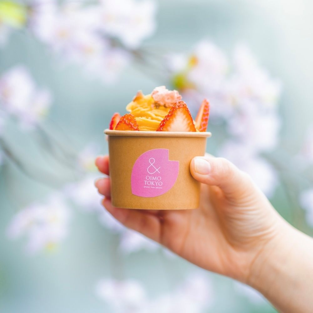 「搾りたて蜜芋モンブランソフト〜桜仕立て〜」税込み850円