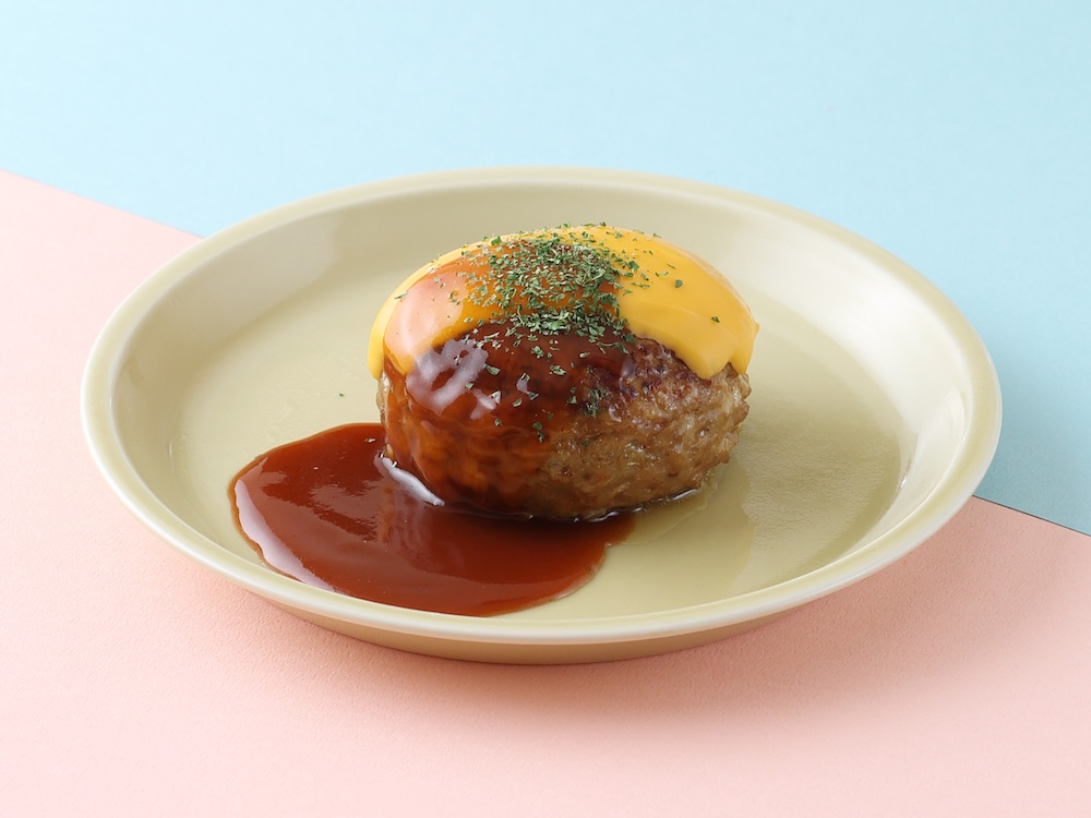 「Meat & Vegetables ITO」の「特製デミグラスソース＆チーズの極厚ハンバーグステーキ」税込み648円