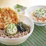 「野菜かき揚げのぶっかけおろしそばと釜揚げしらす丼」税込み1,065円