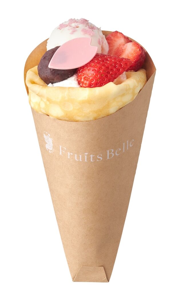 「桜いちごの和クレープ」税込み1,069円
