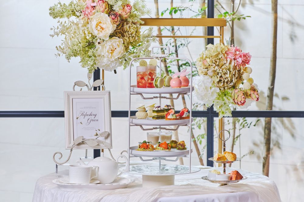 「セントグレース ヴィラ」にて販売される「初夏のいちごと抹茶アフタヌーンティー」イメージ