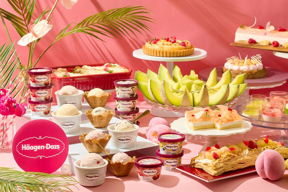 「ピーチ＆メロン Meets ハーゲンダッツ」イメージ