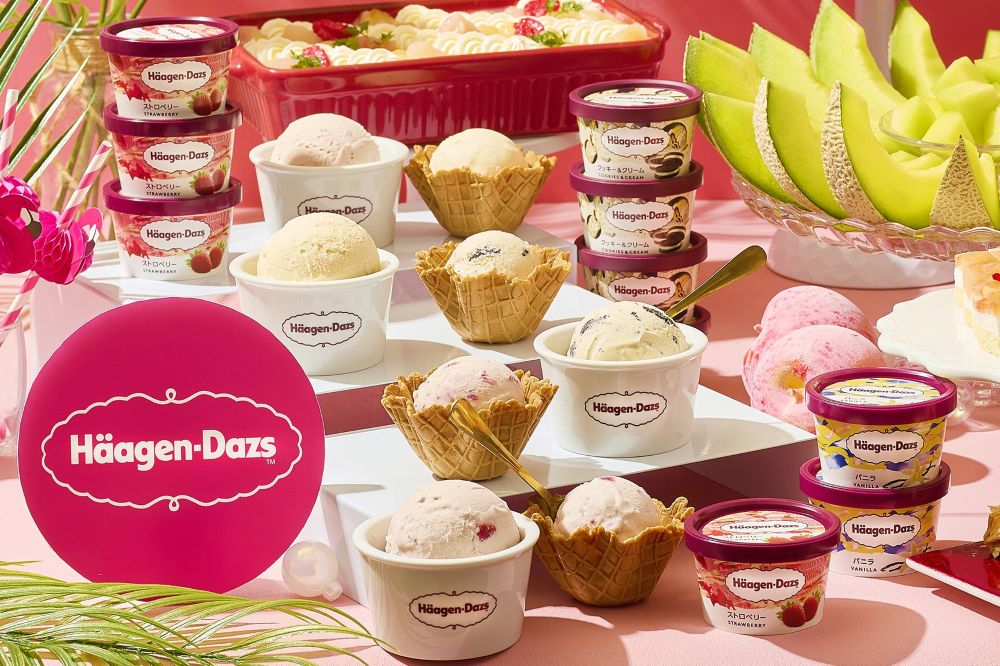 「ピーチ＆メロン Meets ハーゲンダッツ」イメージ