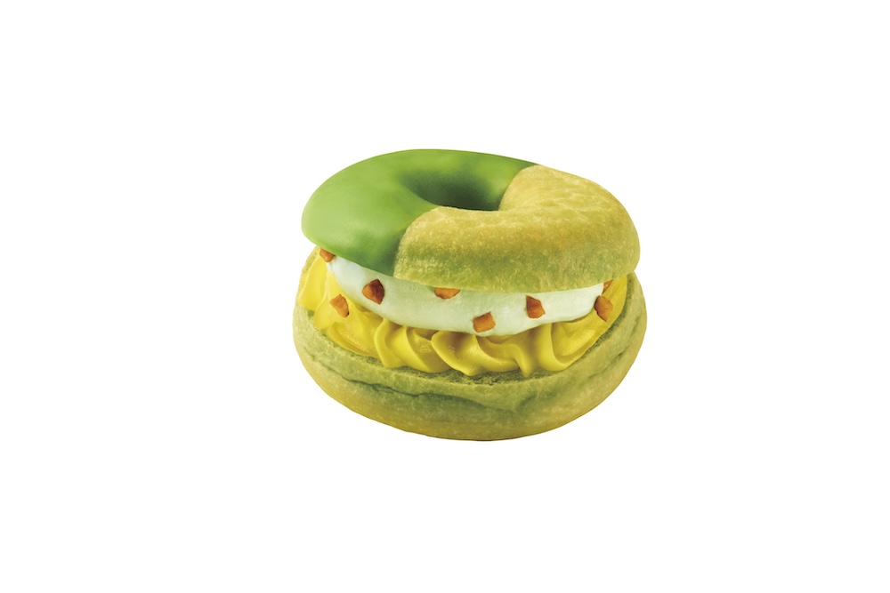 「ドら抹茶 栗あん抹茶ホイップ」テイクアウト・税込み345円 、イートイン・税込み352円