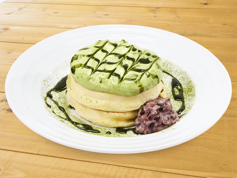 「ジャストサイズ　抹茶クリームのリコッタパンケーキ」税込み950円